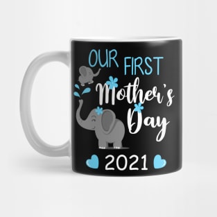 Our first Mother's Day 2021 Shirt 1St Mother's Day Mom and Baby Matching Mug